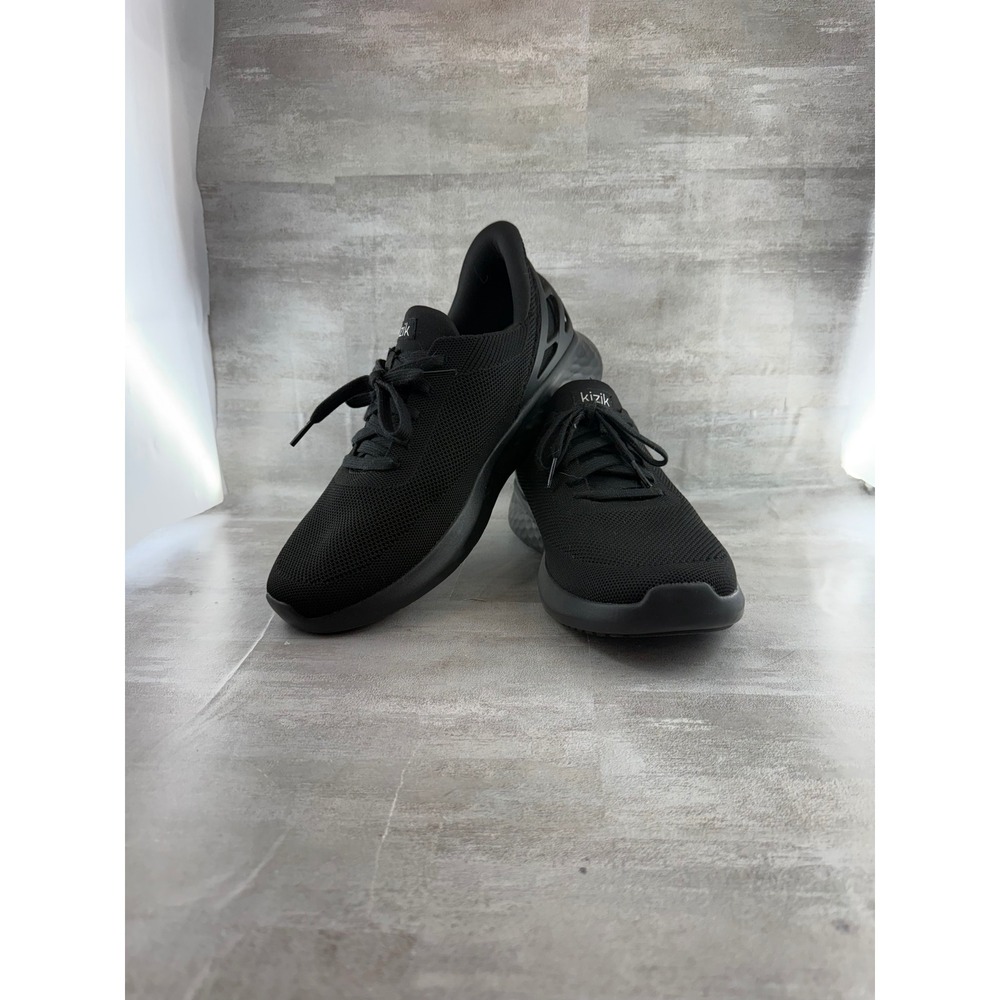 Kizik Athens Hands-Free Sneakers Black Men 10 Wide Women 11.5 Wide
